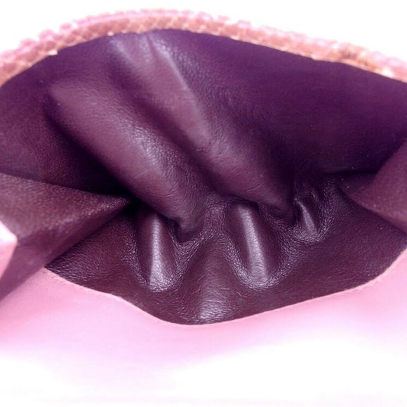 AUTH GUCCI W hook purse python beige python leather - Picture 6 of 8